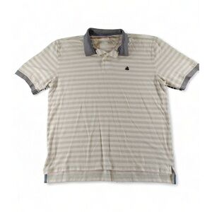 Brooks Brothers Original Fit Polo Striped 100% Cotton Preppy Smart Casual XL